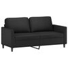 vidaXL 2-Seater Sofa Black 140 cm Faux Leather