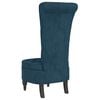 vidaXL High Back Chair Blue Velvet Button Design