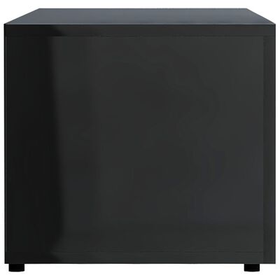vidaXL TV Cabinet High Gloss Black 120x34x30 cm Engineered Wood