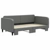 vidaXL Daybed with Trundle without Mattress Dark Grey 90x190 cm