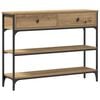 vidaXL Console Table Artisan Oak 100 x 25 x 75 cm Engineered Wood