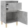 vidaXL Bedside Cabinet Concrete Grey 40x35x70 cm