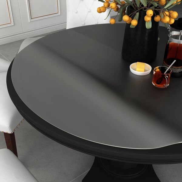 vidaXL Table Protector Matte &Oslash; 100 cm 1.6 mm PVC