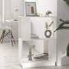 vidaXL Book Cabinet/Room Divider White 51x25x70 cm Solid Wood Pine