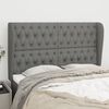 vidaXL Headboard with Ears Dark Grey 147 cm Fabric