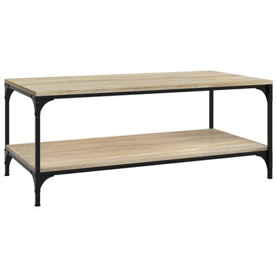 vidaXL Coffee Table Sonoma Oak 80x50x40 cm Engineered Wood