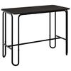 vidaXL Dining Table 100 x 50 x 75 cm Engineered Wood Black Rectangular