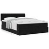vidaXL Ottoman Bed with Mattress Black Double Velvet