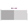 vidaXL Retractable Side Awning 120 x 300 cm Grey