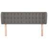 vidaXL Headboard with Ears Dark Grey 147 cm Fabric