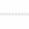 vidaXL Garden Fence with Hoop Top Steel 1506x120 cm Black