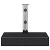 vidaXL Parasol Base Granite 25 kg Rectangular Black