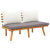 vidaXL 5 Piece Garden Lounge Set with Cushions Solid Wood Acacia