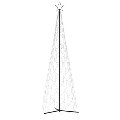 vidaXL Christmas Cone Tree Cold White 500 LEDs 100x300 cm