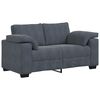 vidaXL 2 Piece Sofa Set with Cushions Dark Grey Velvet