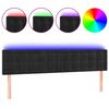 vidaXL LED Headboard Black 200 cm Velvet