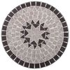 vidaXL Mosaic Bistro Table Grey 61cm Ceramic