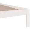 vidaXL Bed Frame without Mattress White 135x190cm Double