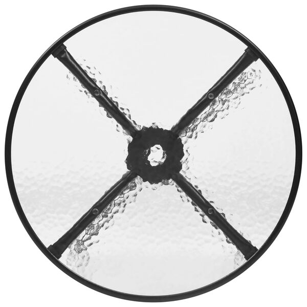 vidaXL 3 Piece Garden Dining Set Black