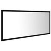 vidaXL LED Bathroom Mirror Black 100x8.5x37 cm Acrylic