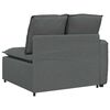vidaXL Modular Sofa Armrest End Module with Cushions Dark Grey 100 cm