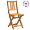 vidaXL Garden Chair 8 pcs Brown 36 x 46 x 86cm Solid Acacia wood