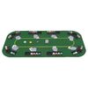 vidaXL 8-Player Folding Poker Tabletop 4 Fold Rectangular Green