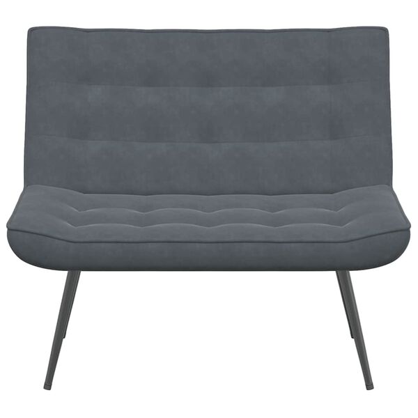 vidaXL Bench Dark Grey 110x74x84 cm Velvet