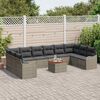vidaXL Garden Sofa Set 11 pcs Grey Poly rattan