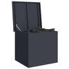 vidaXL Outdoor Storage Box Anthracite 55 x 50.5 x 50 cm Steel