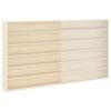 vidaXL Wall Display Case with Shelf Beige 100 x 8.5 x 54 cm Plywood