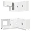 vidaXL Kitchen Unit KALMAR 8 pcs White Engineered Wood