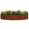 vidaXL Planter Ring 5 pcs Brown 120 x 120 x 20 cm Weathering Steel