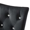 vidaXL Dining Chairs 6 pcs Black Velvet