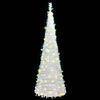 vidaXL Artificial Christmas Tree Pop-up 50 LEDs White 120 cm