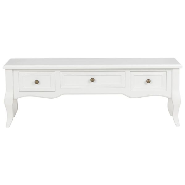 vidaXL TV Cabinet White 100x35x35 cm Wood