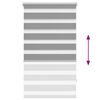 vidaXL Zebra blind 90.9x150 cm Fabric Width 86.7 cm grey