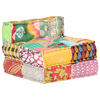 vidaXL Modular Pouffe Patchwork Fabric