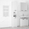 vidaXL Bathroom Cabinet High Gloss White 32x34x188.5cm Engineered Wood