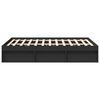 vidaXL Bed Frame without Mattress Black 150x200 cm King Size King Size