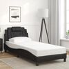 vidaXL Bed Frame "Viana" without Mattress Black 90x190 cm Faux Leather