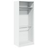 vidaXL Wardrobe White 80x50x200 cm Engineered Wood