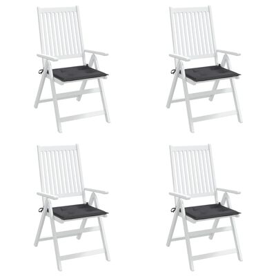 vidaXL Garden Chair Cushions 4 pcs Anthracite 40x40x3 cm Oxford Fabric
