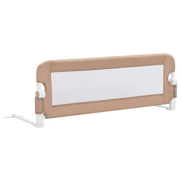 vidaXL Toddler Safety Bed Rail Taupe 120x42 cm Polyester