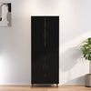 vidaXL Highboard Black 70x34x180 cm Engineered Wood