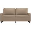 vidaXL 2-Seater Sofa Cappuccino 140 cm Faux Leather