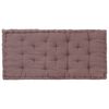 vidaXL Pallet Floor Cushion Cotton 120x80x10 cm Taupe