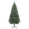 vidaXL Artificial Pre-lit Christmas Tree with Pine Cones 180 cm
