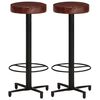 vidaXL Bar Stools 2 pcs 76 cm Real Leather