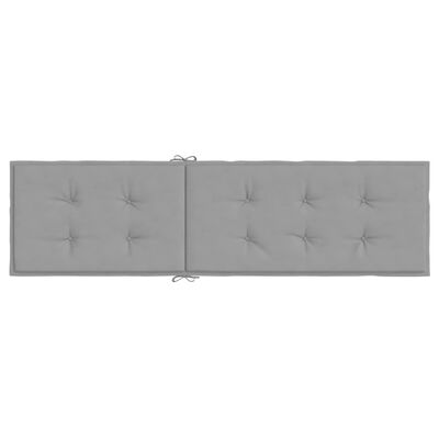 vidaXL Deck Chair Cushion Grey (75+105)x50x3 cm